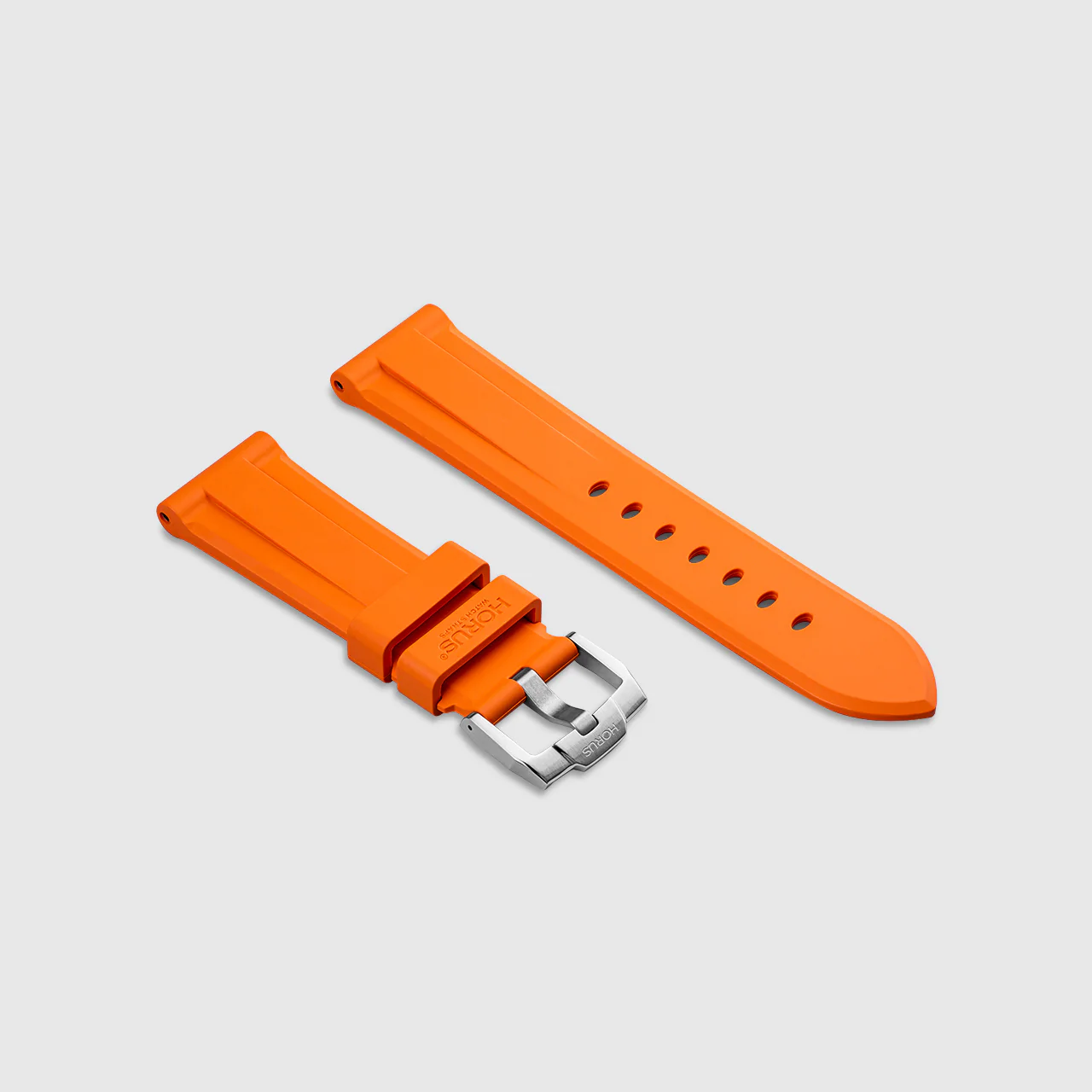 Citrus Orange Rubber Strap for Panerai Luminor